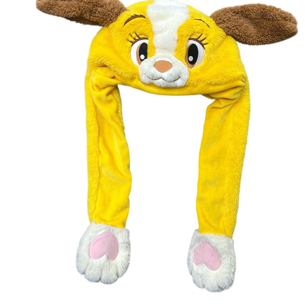 Disney Yellow and Brown Plush Hat